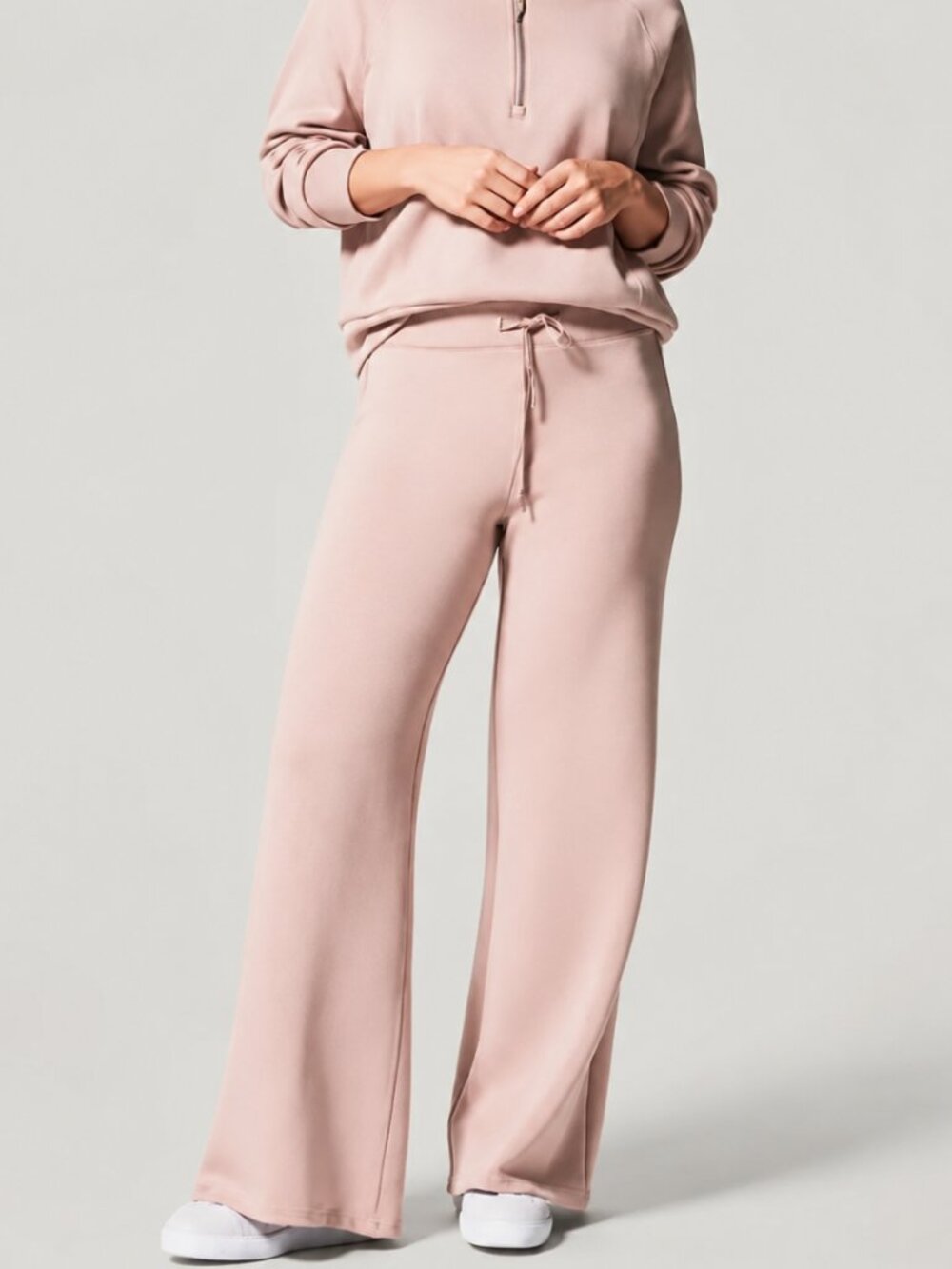 Spanx AirEssentials AirLuxe Wide Leg Pant XL Lunar Pink Neutral Lounge Travel